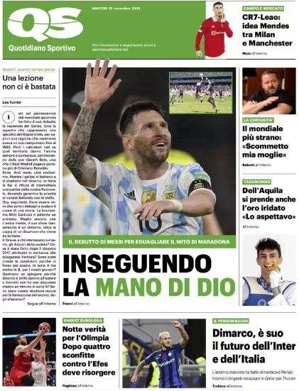 Il QS in apertura: "Dimarco, il futuro è suo. Ha già fatto dimenticare Perisic"