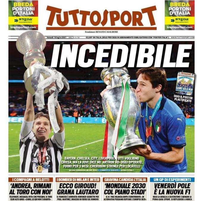 L'apertura di Tuttosport: "Grana Lautaro, braccio di ferro sul rinnovo"