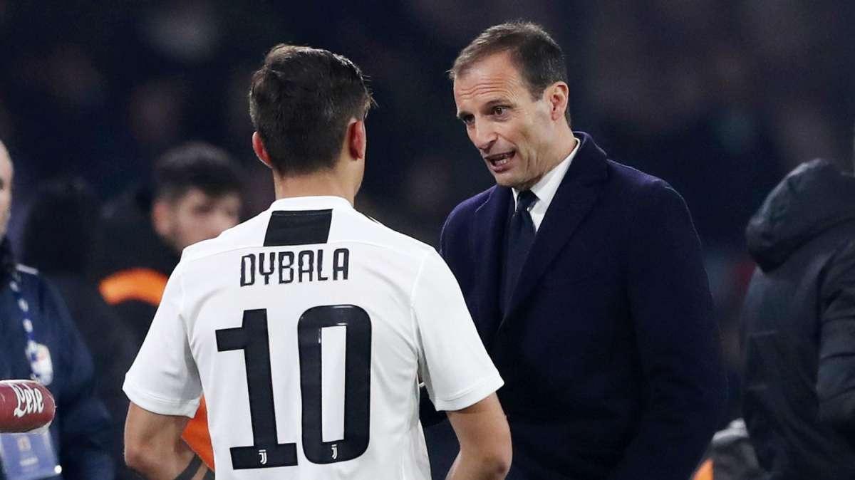 Juventus, Allegri su Dybala: "Le valutazioni dei contratti sono delle società"