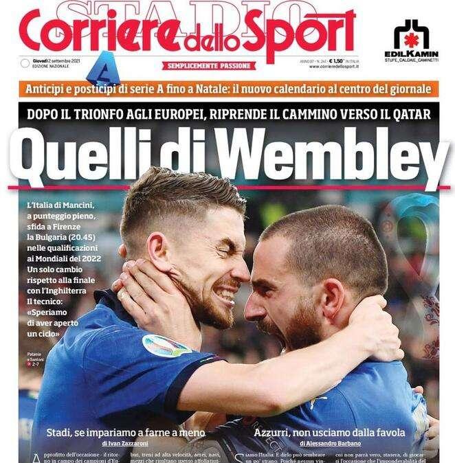 Rassegna stampa - Le prime pagine di giovedì 2 settembre