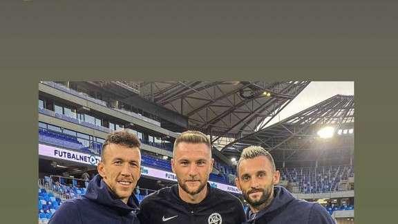 FOTO - Perisic, Brozovic e Skriniar: lo scatto tutto nerazzurro dopo Slovacchia-Croazia