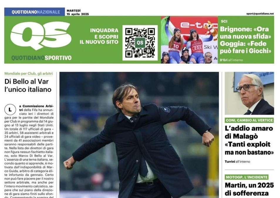 Inter d'assalto per la gloria, Bayern-Bologna-Milan in 8 giorni: la prima pagina del QS