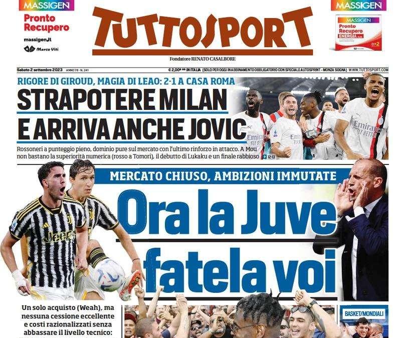 Tuttosport in apertura: "Inter, niente muscoli. Klaassen è l'ultimo uomo"