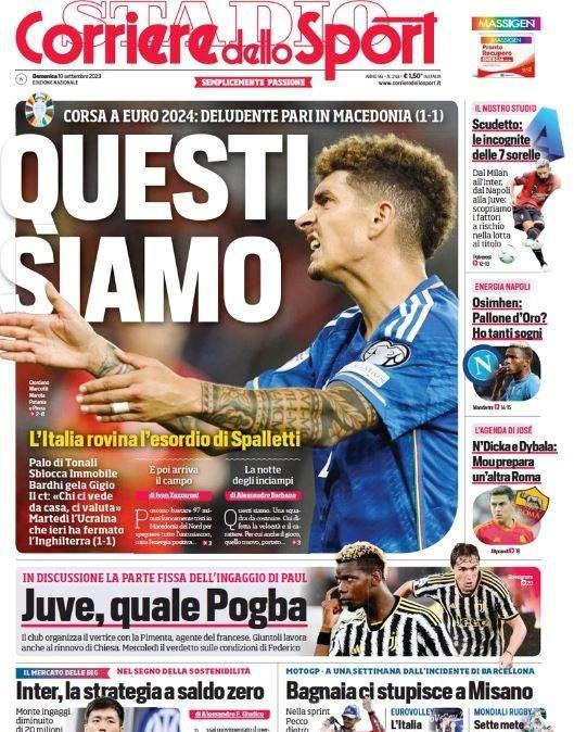 Il Corriere dello Sport: "Inter, un progetto a saldo zero". I fattori di rischio per lo Scudetto