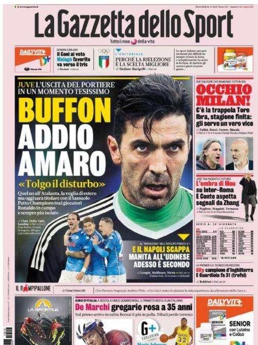 Rassegna stampa - Le prime pagine di mercoledì 12 maggio