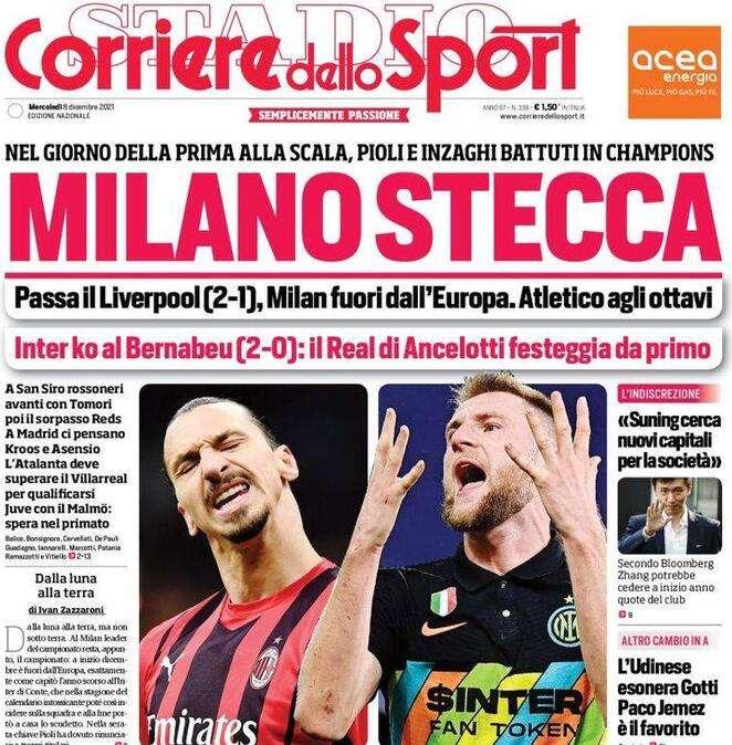 Il Corriere dello Sport rilancia l'indiscrezione di Bloomberg: "Suning cerca nuovi capitali per l'Inter"