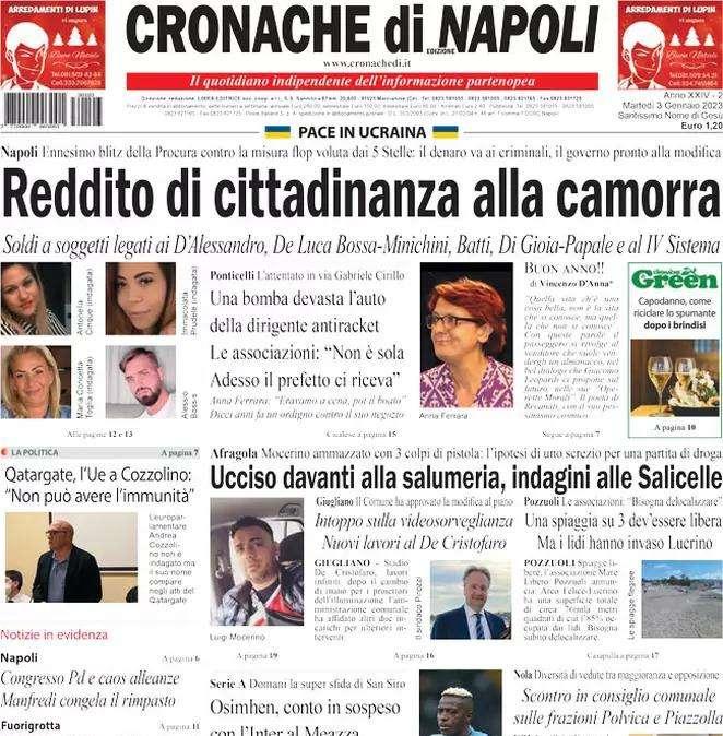 Cronache di Napoli in apertura: "Osimhen, conto in sospeso con l'Inter al Meazza"
