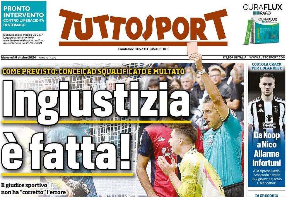 "Lautaro dei due mondi logora Inzaghi ma non se stesso": l'apertura di Tuttosport