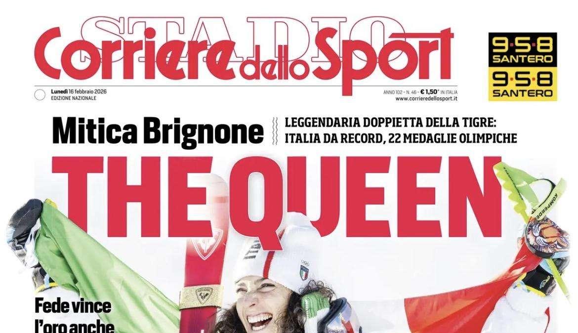 Caso Inter-Juve, La Penna denuncia e Elkann chiama Gravina. Il Corriere dello Sport in prima pagina