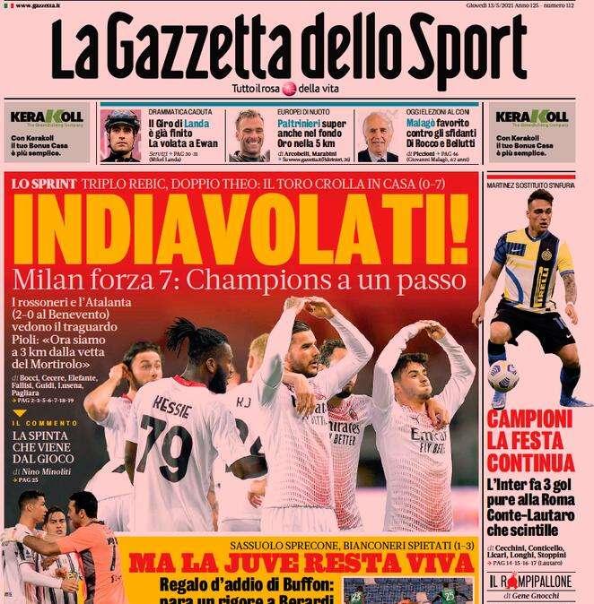Rassegna stampa - Le prime pagine di giovedì 13 maggio