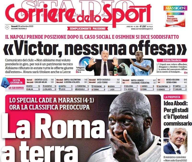 Salernitana-Inter, il Corriere dello Sport lancia il turnover: "Ci prova Sanchez"