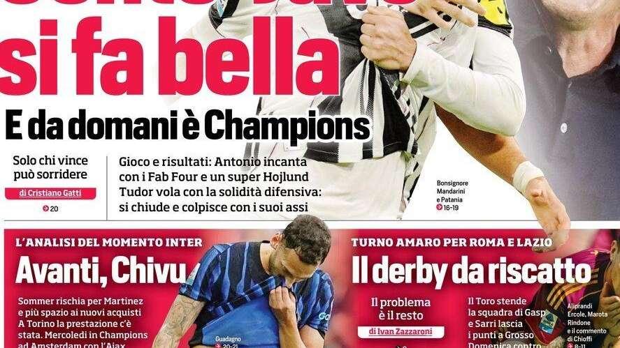 Avanti, Chivu. Sommer rischia, più spazio ai nuovi acquisti: la prima pagina del Corriere dello Sport