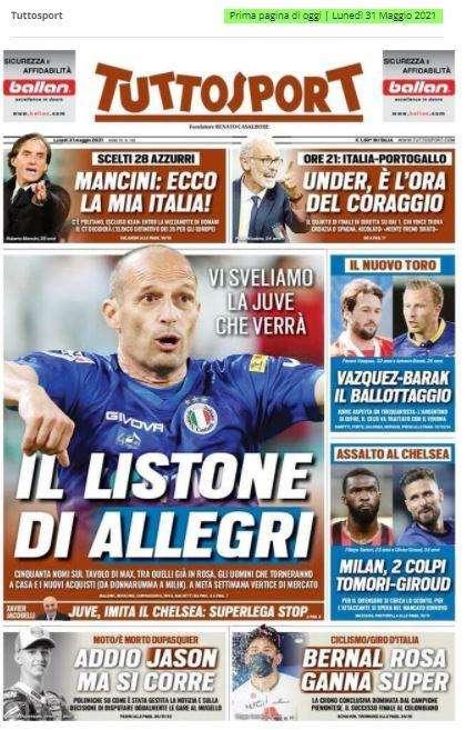 L'apertura di Tuttosport: "Non solo necessità, tutti vogliono i campioni d'Italia"