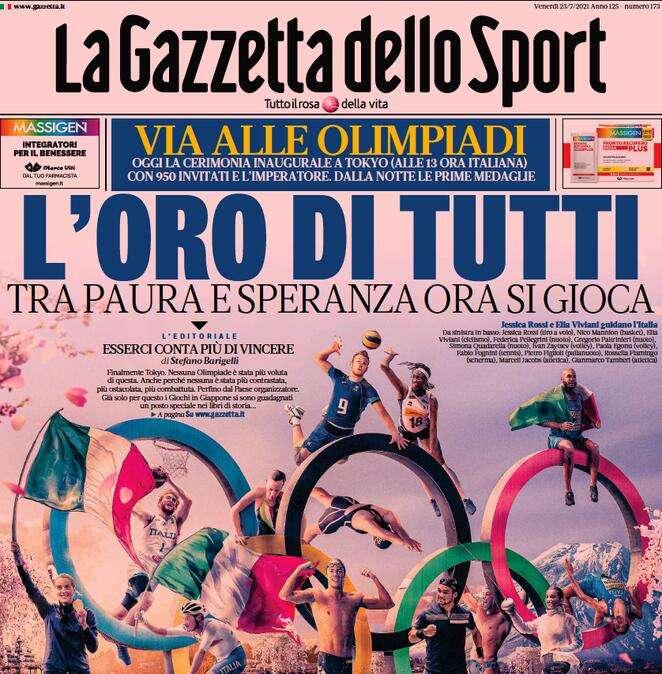 Rassegna stampa - Le prime pagine di venerdì 23 luglio