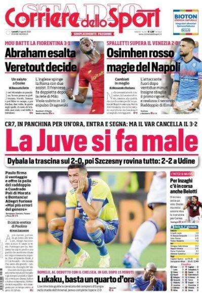 Il Corriere dello Sport in prima pagina: "Per Inzaghi c'è in corsa anche Belotti"