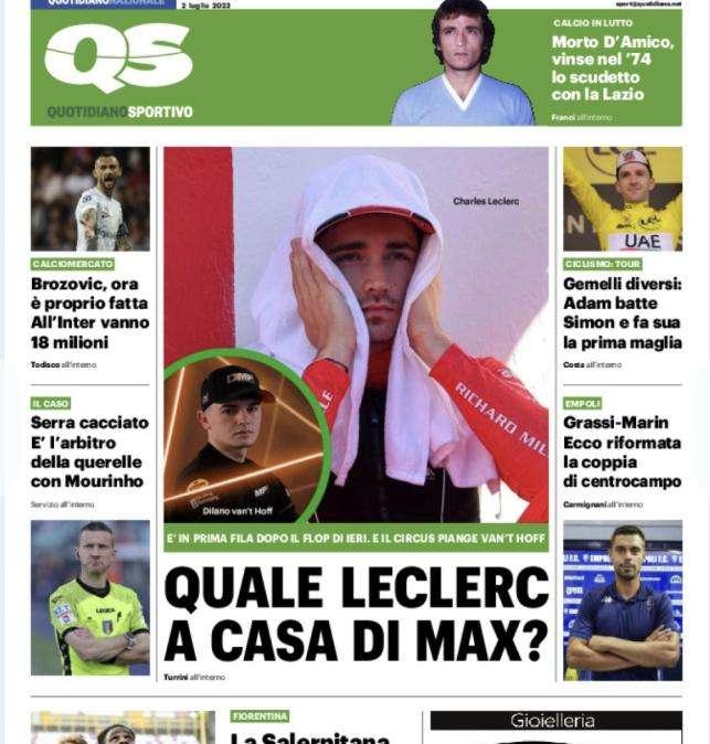 Qs in apertura: "Brozovic, ora è proprio fatta. All'Inter vanno 18 milioni"