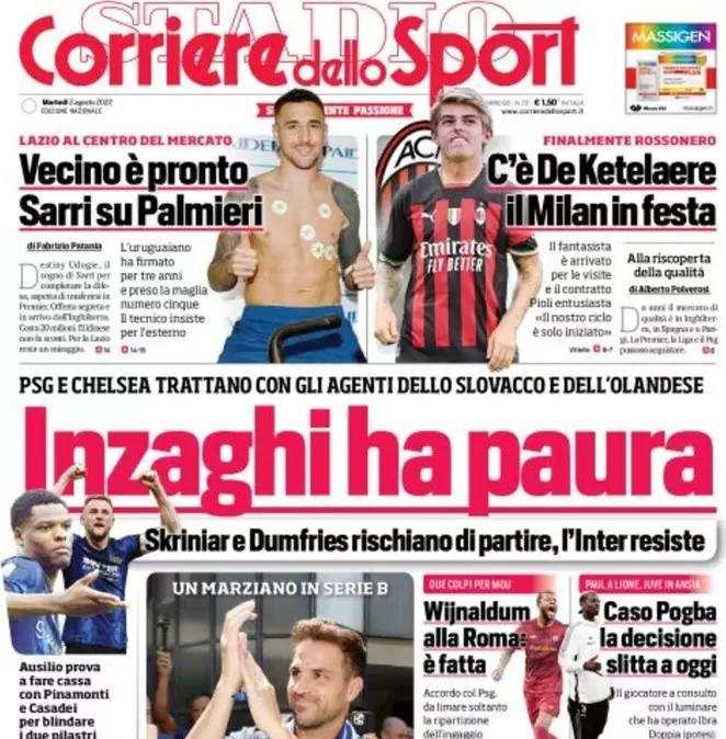Rassegna stampa - Le prime pagine di martedì 2 agosto