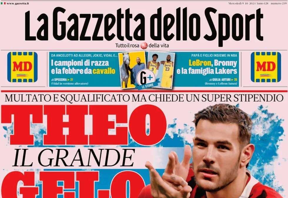 "Arbitri da rosso, anche Rocchi scontento": la prima pagina di Gazzetta dello Sport