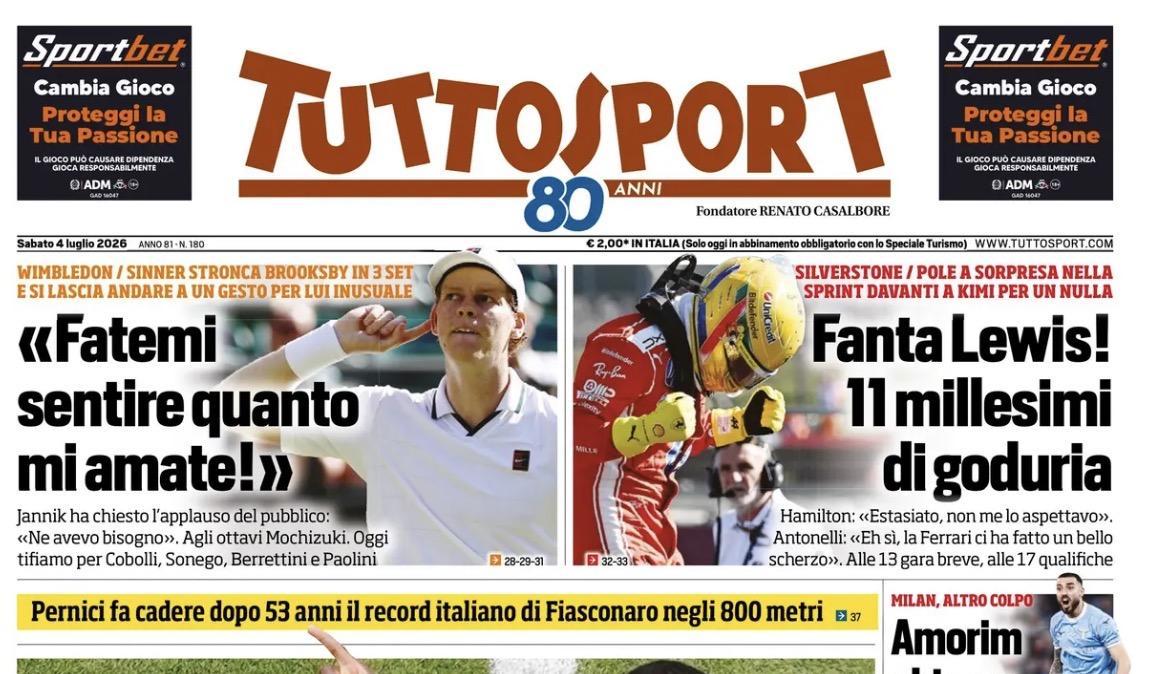 "Kessie, arrivo! Saluta l'Al Ahli e si offre alla Serie A. La Juve lo vuole a Torino": la prima pagina di TuttoSport