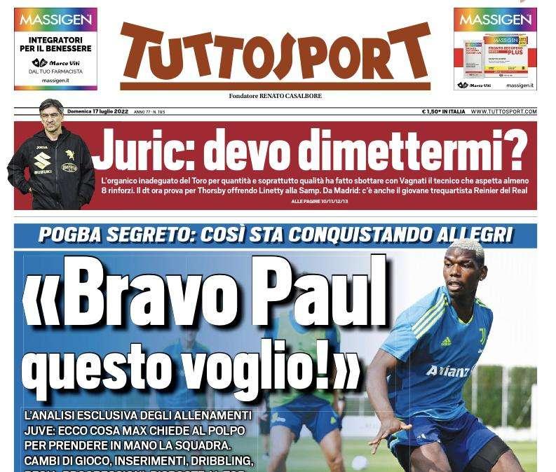 Tuttosport in taglio basso: "Buchi Inter, quanto serve un Bremer"