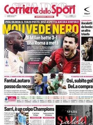 Il CorSport in apertura: "FantaLautaro, passo da record". Ora sogna una Supercoppa da capitano