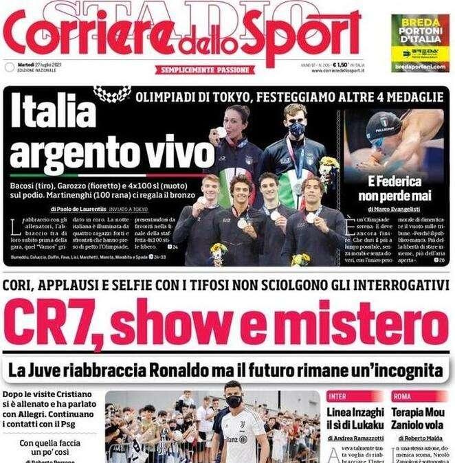 Il Corriere dello Sport in prima pagina: "Linea Inzaghi, il sì di Lukaku"