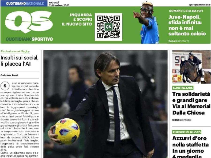 L'apertura del QS su Inzaghi: "L'apprendista stregone". Simone deve reinventare l'Inter