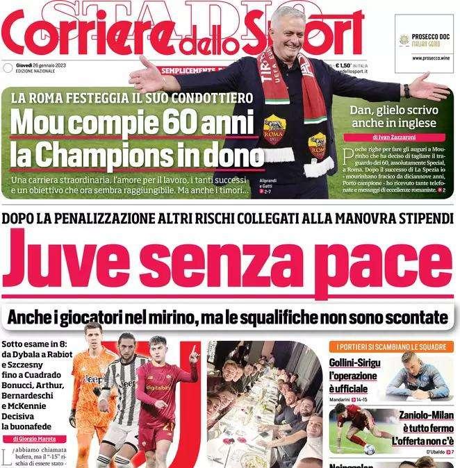Il CorSport in apertura: "Lukaku, corsa contro il tempo". Ora Romelu deve convincere l'Inter