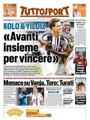 "Inter-Calhanoglu, il lungo addio": l'apertura dell'edizione odierna di Tuttosport