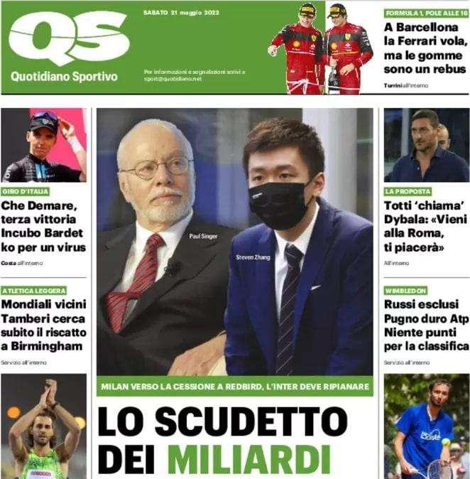 L'apertura del Qs: "Lo scudetto dei miliardi"