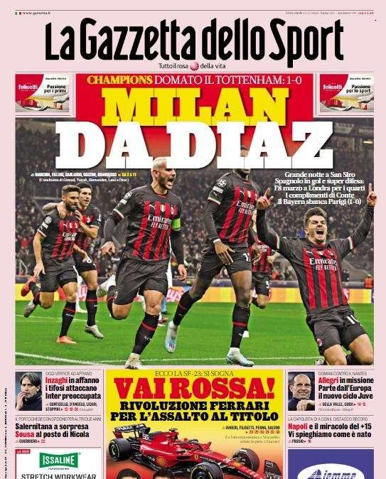 Gazzetta in apertura: "Inzaghi in affanno, oggi vertice ad Appiano"