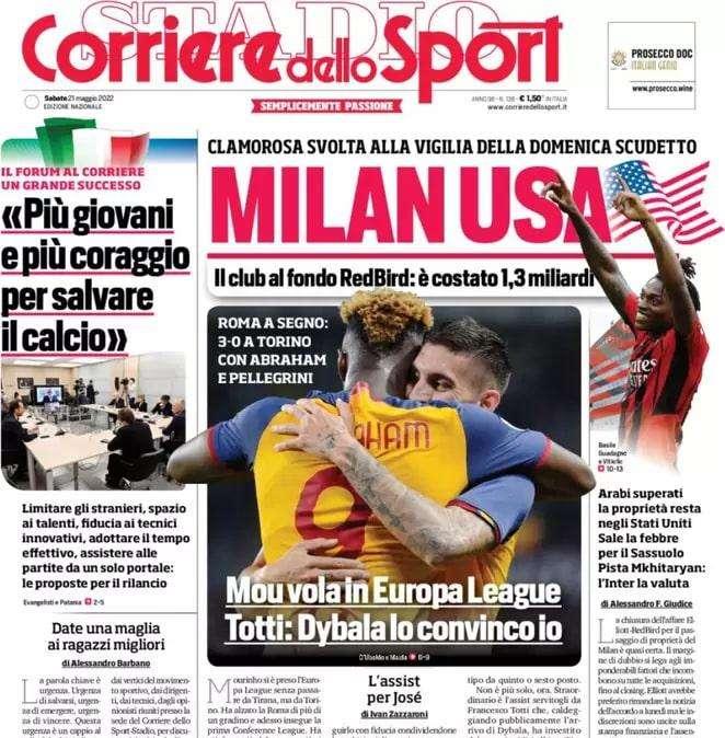 Corriere dello Sport: "Pista Mkhitaryan: l'Inter la valuta"