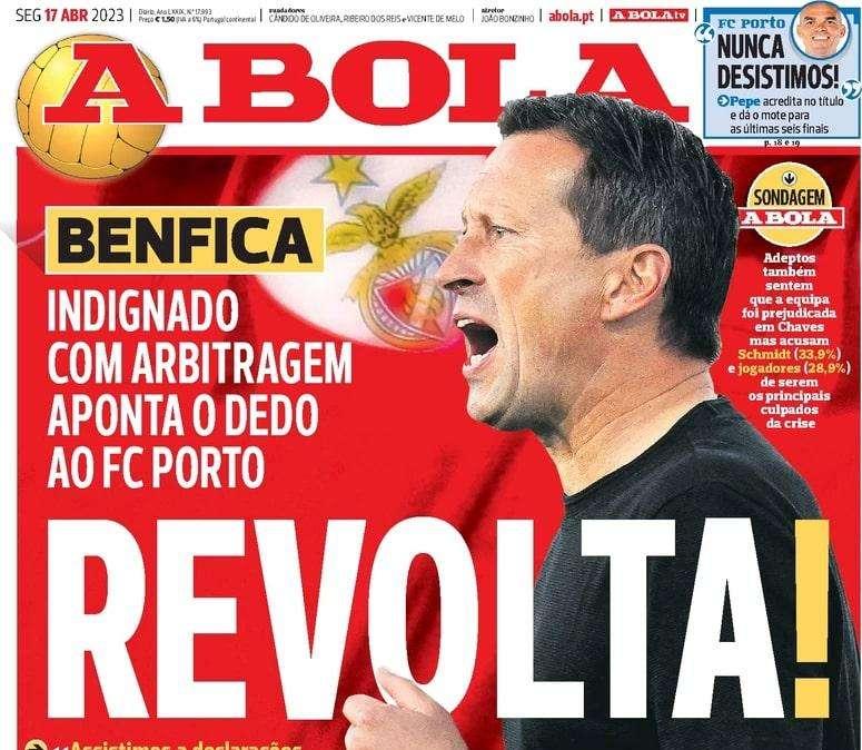 Le prime pagine portoghesi: "Rivolta! Il Benfica si schiera contro gli arbitraggi"