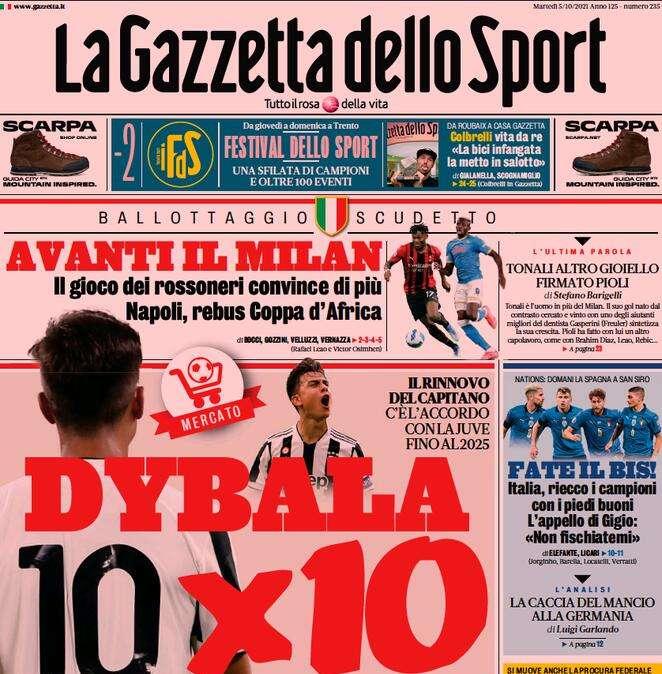 Rassegna stampa - Le prime pagine di martedì 5 ottobre