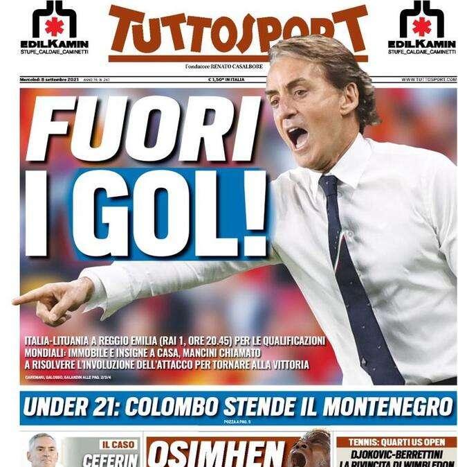 Tuttosport in prima pagina: "Ceferin riabilita l'Inter"