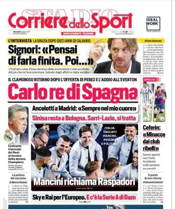 Rassegna stampa - Le prime pagine di mercoledì 2 giugno