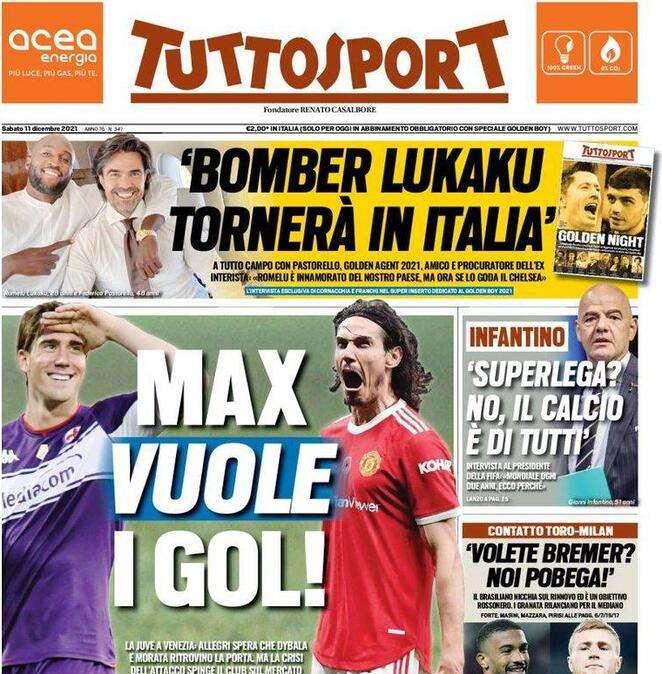 Tuttosport, le parole di Pastorello: "Bomber Lukaku tornerà in Italia"