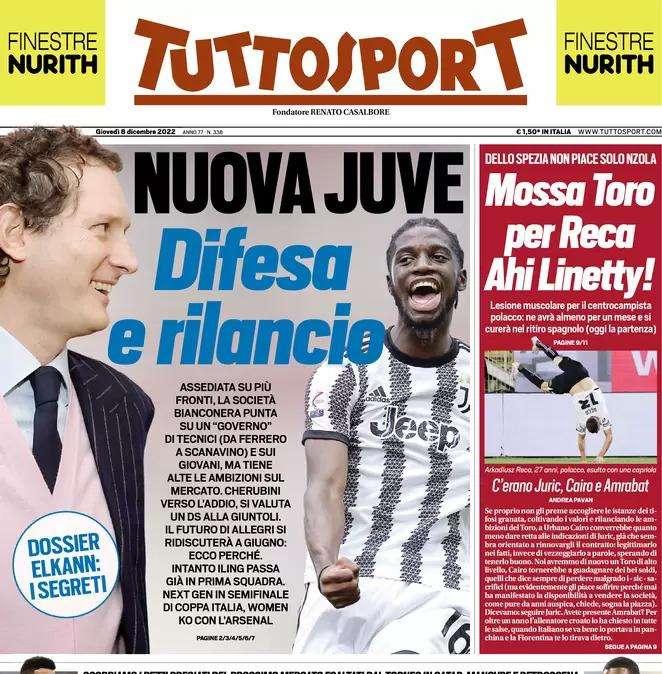 L'apertura di Tuttosport: "Parte l'asta Mondiale. Occhi su Musah"
