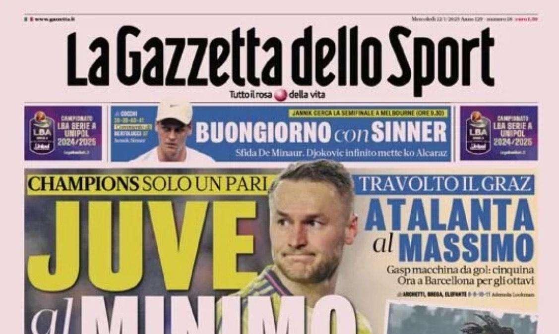"Inter coi migliori": le prime pagine del 22 gennaio lanciano i nerazzurri in Champions