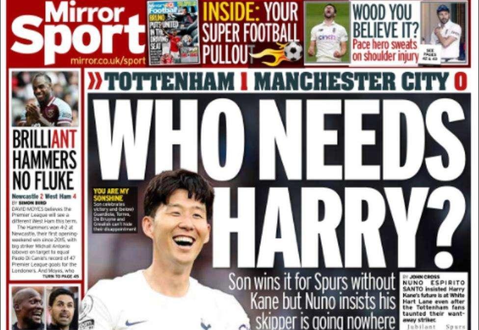 Le aperture inglesi - "Chi ha bisogno di Kane? Il City! Keep calm and Harry On"