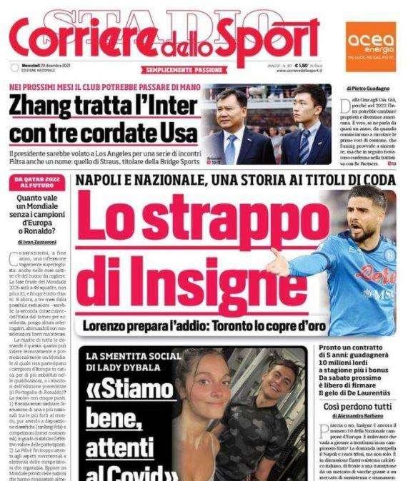 Rassegna stampa - Le prime pagine di mercoledì 29 dicembre
