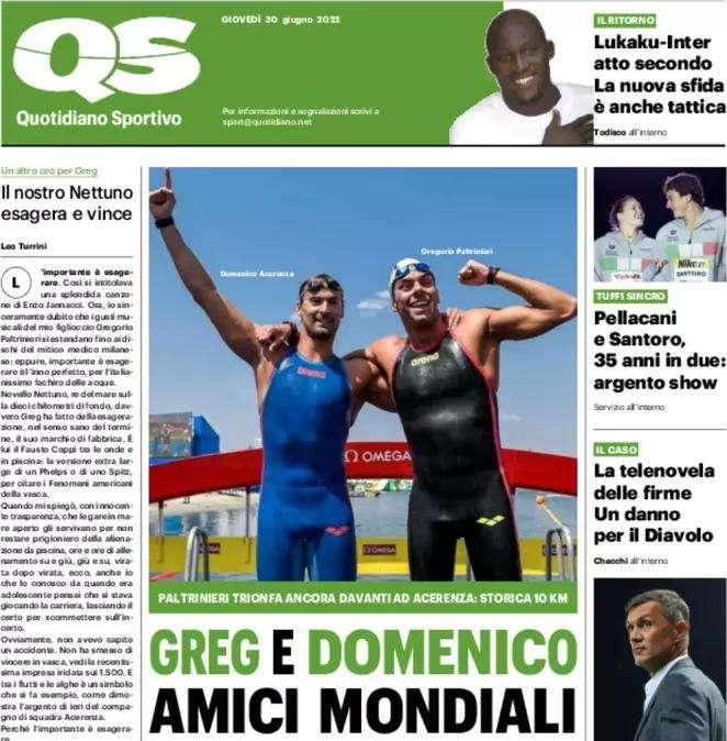 Il Qs: "Lukaku-inter, atto secondo: la nuova sfida è anche tattica"