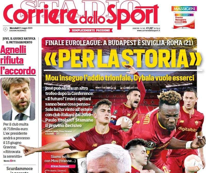Il Corriere dello Sport in prima pagina: "Pavard verso l'addio al Bayern, l'Inter c'è"