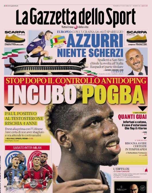 Amici per il derby, la Gazzetta dello Sport apre: "Le telefonate di Lautaro e Thuram" 