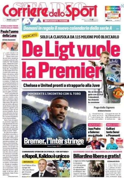 Corriere dello Sport: "Bremer, l'Inter stringe: imminente l'incontro col Toro"