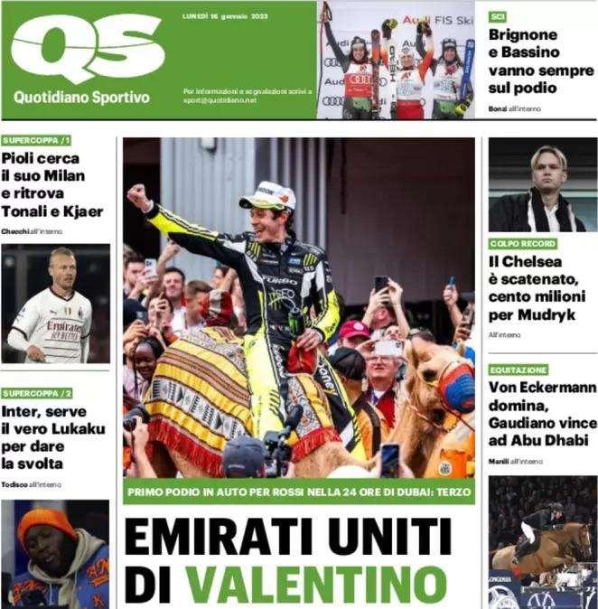 Il QS titola in apertura: "Inter, serve il vero Lukaku per dare la svolta"