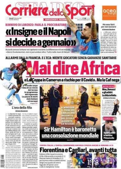 Il Corriere dello Sport: "Ecco Dumfries, così Hakimi manca di meno"