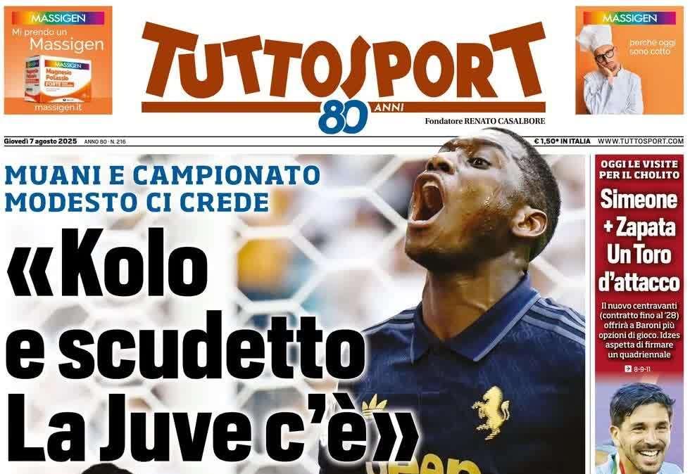 Napoli, doppio colpo spagnolo e Raspadori in uscita. La prima pagina di Tuttosport