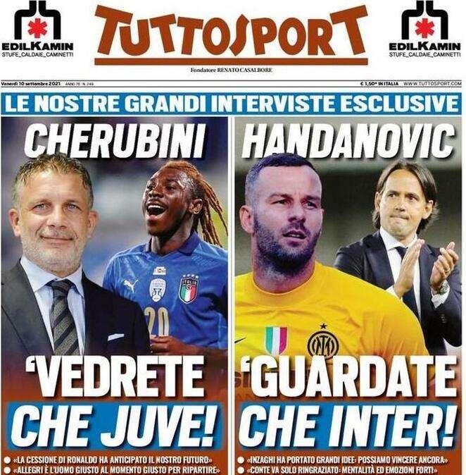 Samir Handanovic in apertura a Tuttosport: "Guardate che Inter!"