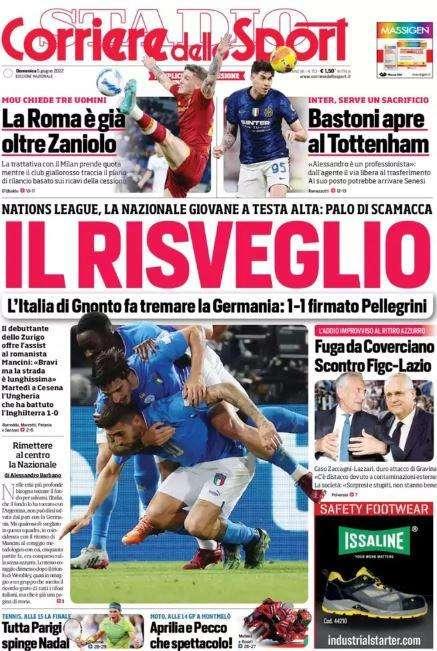 Il Corriere dello Sport sull'Inter: "Bastoni apre al Tottenham"